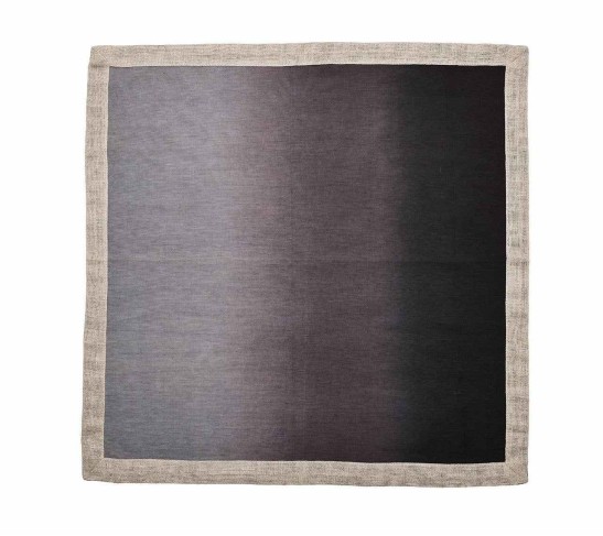 Dip Dye Napkin in Gray & Black, Set of 4
