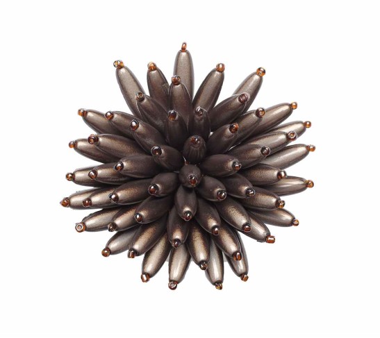 Spoke Napkin Ring in Taupe, Set of 4