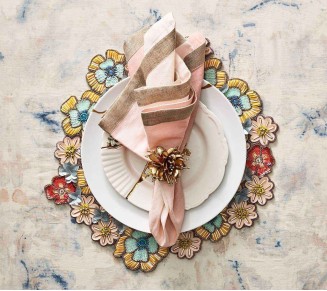 Starburst Napkin Ring in Gold, Set of 4