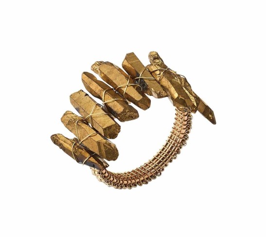 Radiant Napkin Ring in Gold, Set of 4