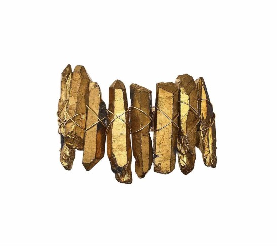 Radiant Napkin Ring in Gold, Set of 4