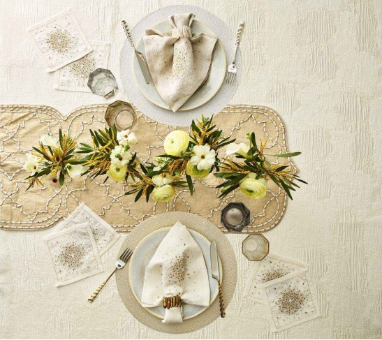 Radiant Napkin Ring in Gold, Set of 4