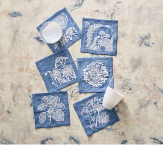 Sunprint Cocktail Napkins Multi, Set of 6 in a Gift Box