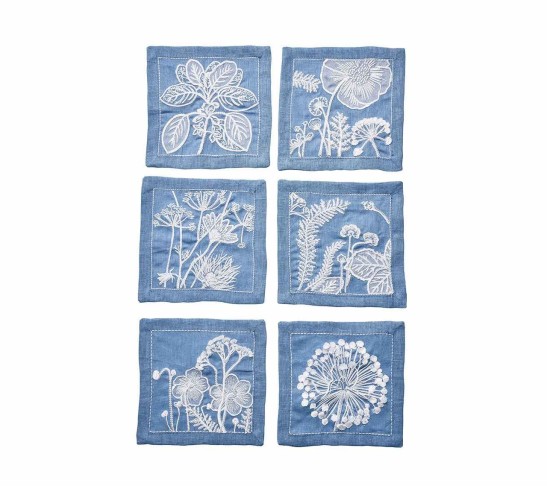 Sunprint Cocktail Napkins Multi, Set of 6 in a Gift Box