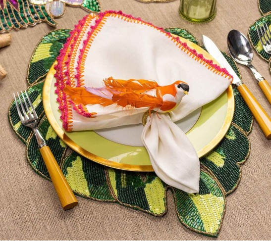 Belize Placemat in Green, Set of 2