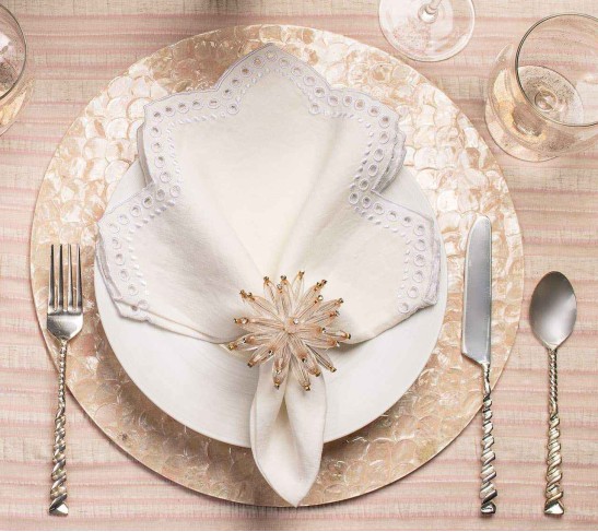 Camellia Placemat in Blush, Set of 4