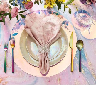 Luna Placemat in Iridescent, Set of 4