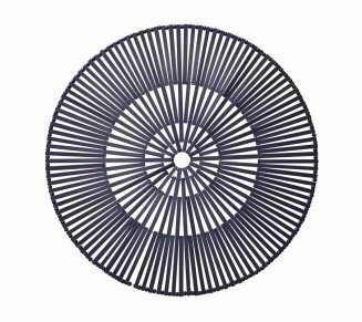 Spoke Placemat in Navy, Set of 4