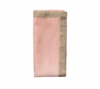 Dip Dye Napkin in Blush & Gold, Set of 4