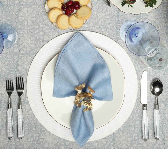 Oxford Napkin in Periwinkle, Set of 4