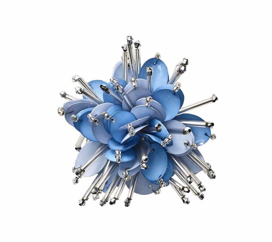 Starburst Napkin Ring in Periwinkle, Set of 4