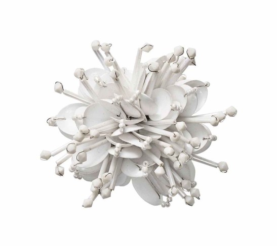 Starburst Napkin Ring in White, Set of 4