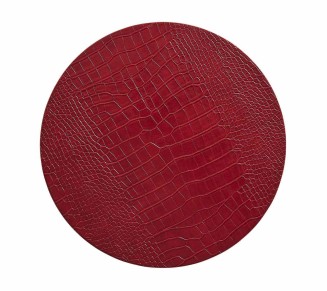 Croco Placemat in Red, Set of 4