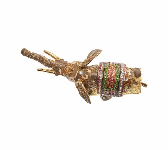Mahout Napkin Ring in Gold, Set of 4 in a Gift Box