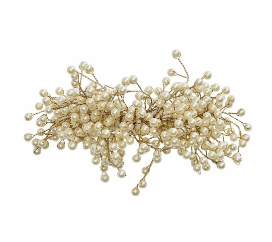 Spray Napkin Ring in Pearl, Set of 4