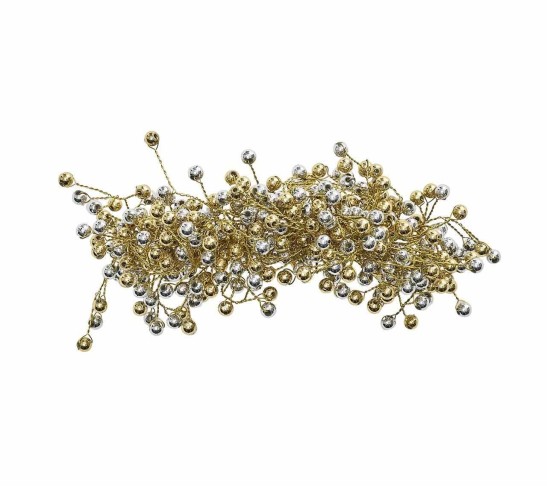 Spray Napkin Ring in Gold & Sliver, Set of 4