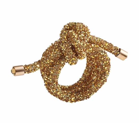 Glam Knot Napkin Ring in Gold, Set of 4