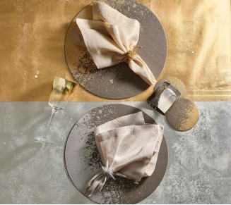 Glam Knot Napkin Ring in Gold, Set of 4