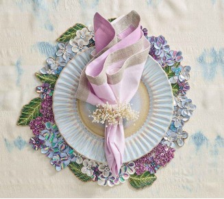 Dip Dye Napkin in Lilac, Set of 4