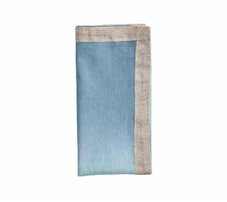 Dip Dye Napkin in Sky & Blue, Set of 4