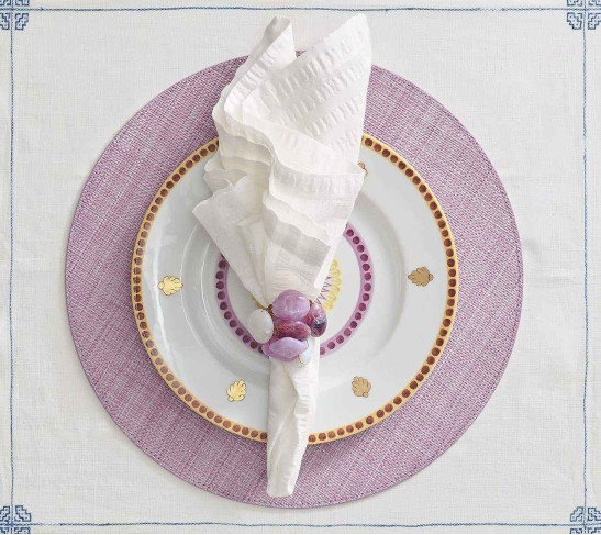 Seersucker Napkin in White, Set of 4