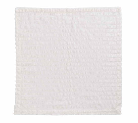 Seersucker Napkin in White, Set of 4