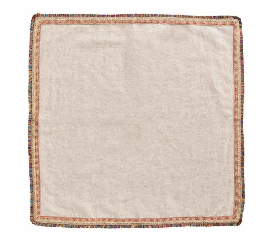 Spectrum Napkin in Natural & Multi, Set of 4