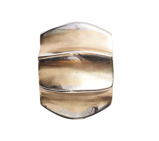 Desert Napkin Ring in Gold & Silver, Set of 4
