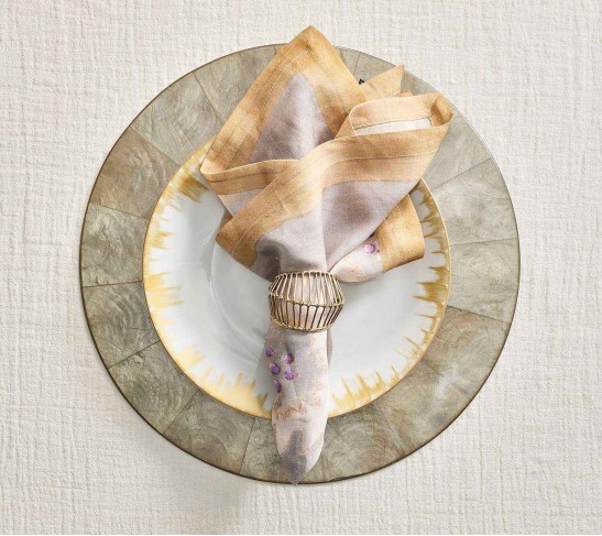 Cage Napkin Ring in Gold, Set of 4