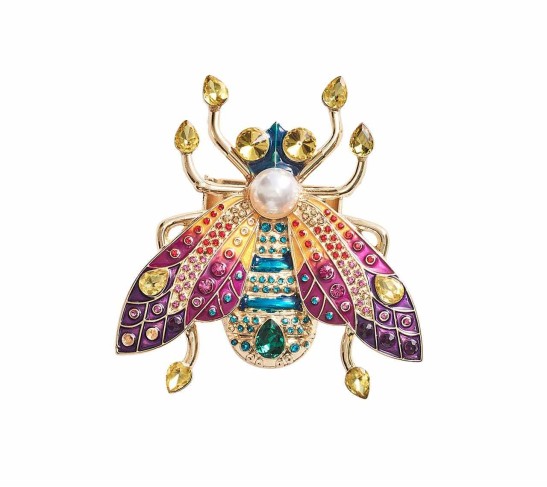 Glam Fly Napkin Ring in Multi, Set of 4 in a Gift Box