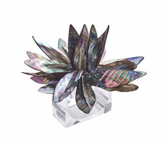 Shell Flower Napkin Ring in Multi, Set of 4