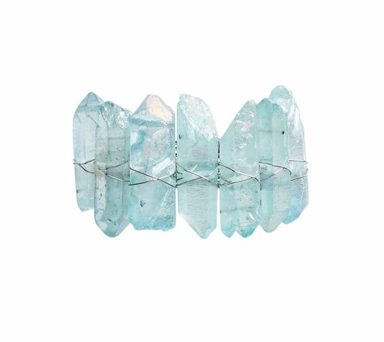 Radiant Napkin Ring in Seafoam, Set of 4