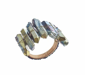 Radiant Napkin Ring in Midnight, Set of 4