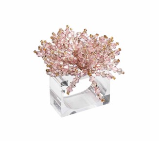 Brilliant Napkin Ring in Blush, Set of 4