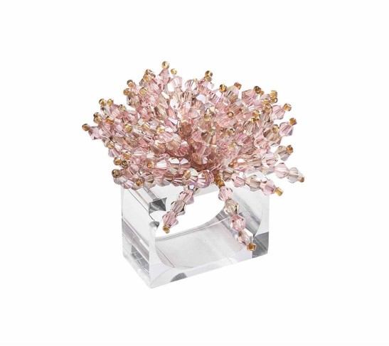 Brilliant Napkin Ring in Blush, Set of 4