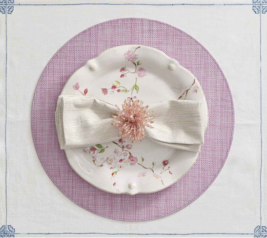 Brilliant Napkin Ring in Blush, Set of 4