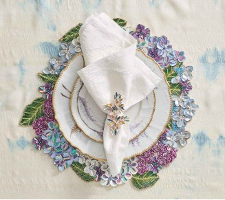 Hydrangea Placemat in Multi, Set of 2