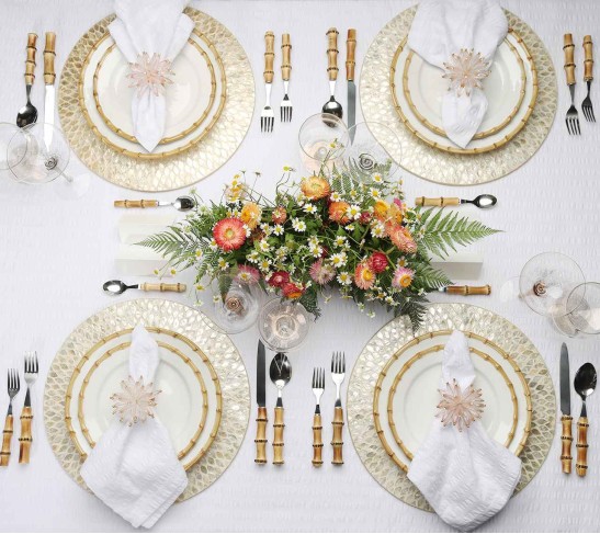 Marquis Placemat in Champagne, Set of 4