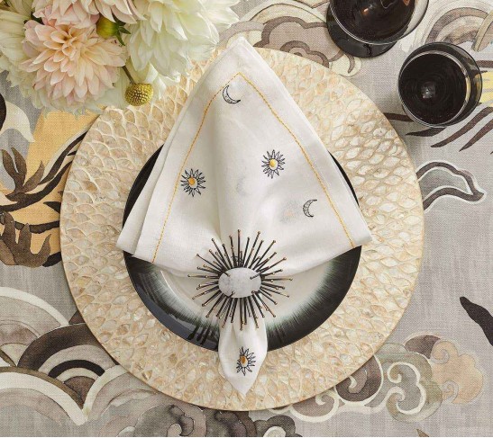 Marquis Placemat in Champagne, Set of 4