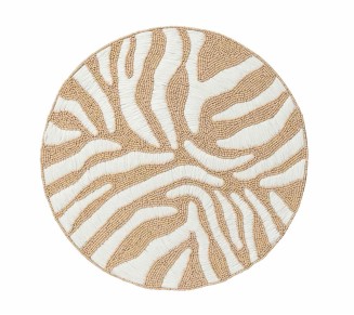 Serengeti Placemat in White & Natural, Set of 2