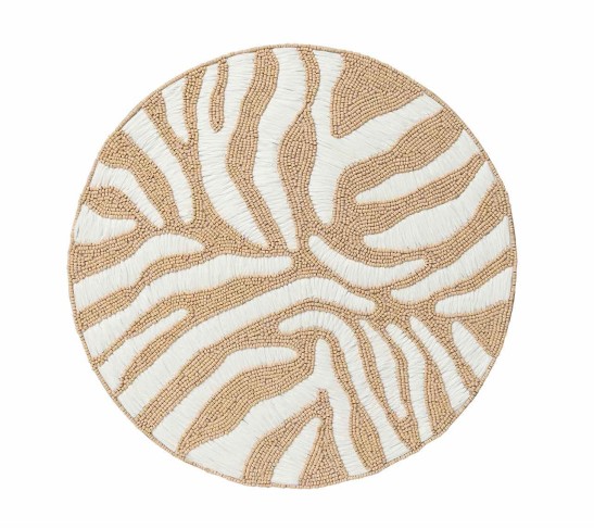 Serengeti Placemat in White & Natural, Set of 2