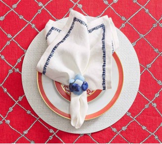Saigon Placemat in White, Set of 4