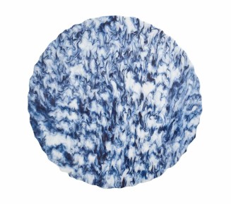 Waves Placemat in White & Navy, Set of 4