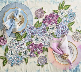 Hydrangea Table Runner in Multi