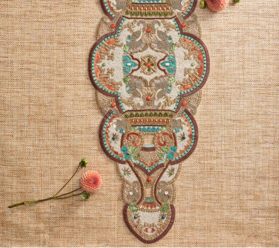 Mogul Table Runner in Multi