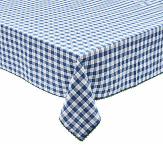 Check Tablecloth in Blue & Green
