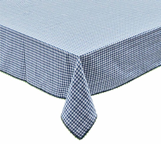 Check Tablecloth in Blue & Green