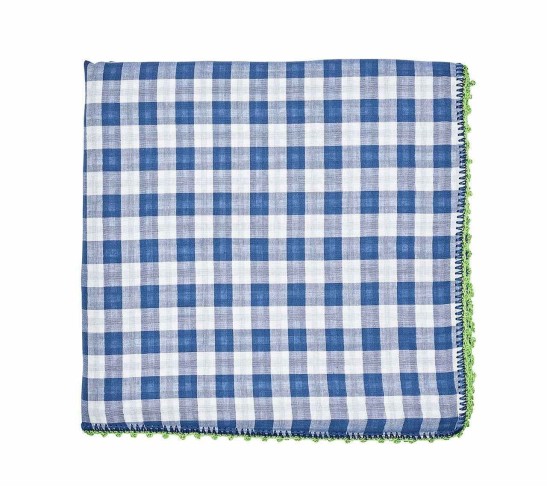 Check Tablecloth in Blue & Green