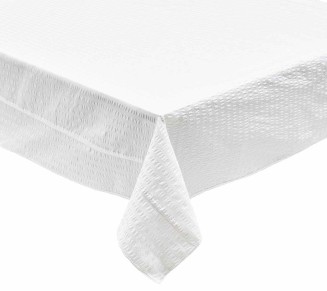 Seersucker Tablecloth in White