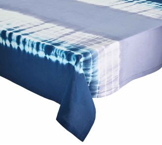 Duo Dye Tablecloth in Navy & Periwinkle